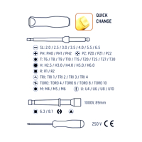 Súprava skrutkovacích nástavcov s rukoväťou 1000 V  NEO Tools 01-309