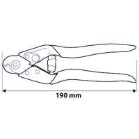 Kliešte na strihanie oceľových laniek 190 mm – NEO Tools 01-512