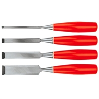 Dláta, 6-24 mm, 4 ks sada plastová rukoväť Top Tools 09A322