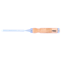 Súprava 4 stolárskych dlát (6, 12, 18, 24 mm) s drevenou rúčkou – NEO Tools 37-800