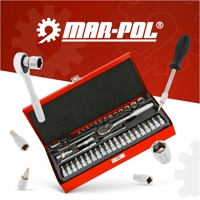 Súprava kľúčov a bitov 1/4'' (4–14 mm), 42-dielna – MAR-POL M58203