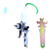 Maliarska striekacia pištoľ HVLP 1.7 mm 600 ml Chrom Profi MAR-POL M80607