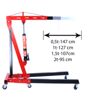 Dielenský hydraulický žeriav, zdvihák 2 ton + vyrovnávací balanser 750 kg MAR-POL M80405-1