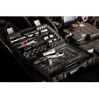Súprava nástrčných kľúčov 1/4'' + 3/8'' – 46 dielov, NEO TOOLS 10-019