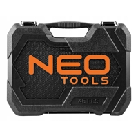 Súprava nástrčných kľúčov 1/4'' + 3/8'' – 46 dielov, NEO TOOLS 10-019
