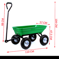 Záhradný prívesný vozík na prepravu 120 kg – Mar-Pol M85265