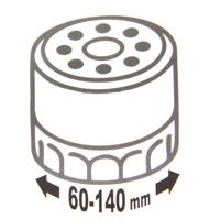 Univerzálny kľúč na olejové filtre 60–140 mm – MAR-POL M57602