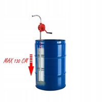 Ručná červená pumpa na palivo – 130 cm, 60 l/min, M79930