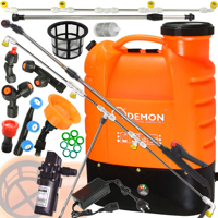Akumulátorový chrbtový postrekovač 16 l – oranžový  DEMON M80203