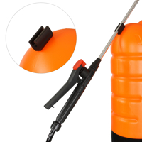 Chrbtový postrekovač DEMON 16 l – akumulátorový, oranžový model M80203