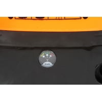 Chrbtový postrekovač DEMON 16 l – akumulátorový, oranžový model M80203