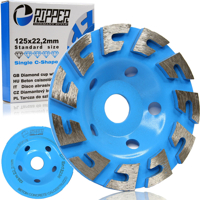 Segmentový diamantový kotúč na betón 125 mm × 22,2 mm – RIPPER Single-C – Mar-Pol M90902