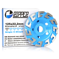 Brúsny diamantový segmentový kotúč na betón 125 mm × 22,2 mm – RIPPER Single-C – Mar-Pol M90902