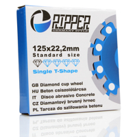 Segmentový diamantový kotúč na betón 125 mm × 22,2 mm – RIPPER Single-T – Mar-Pol M90903